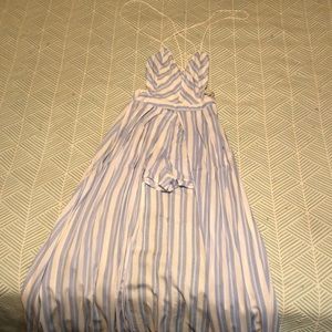 Striped Romper dress NWT